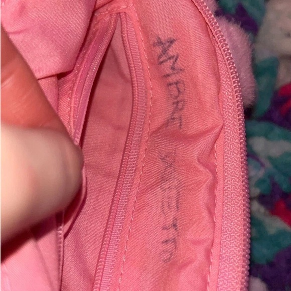 Hello Kitty Sanrio Pink Heart Faux Fur Plush Bag Purse - Picture 10 of 10